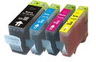  Canon BCI-3e BCI-3 Combo (Black, Cyan, Magenta, Yellow) Compatible Ink Cartridge 