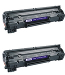  Hewlett Packard HP CE285A HP 85A 285 Black Compatible Laser Printer Toner 2 Cartridge per Combo 