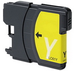  Brother LC61Y LC-61Y LC-61 LC61 Compatible Yellow Ink Cartridge 