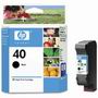  Hewlett Packard HP 51640A HP 40 Black Printer Ink Cartridge 